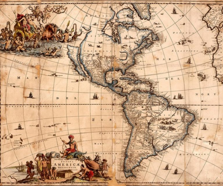 El mapa más antiguo de América te transporta al pasado - Agada